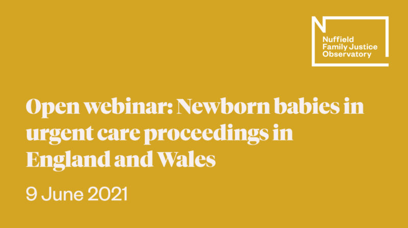 Open webinar - newborns care proceedings